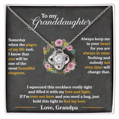 Keep Me In Your Heart - Love Knot Necklace